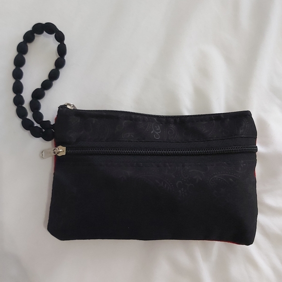 Embroidered ethnic wristlet pouch 1pc - Picture 7 of 8